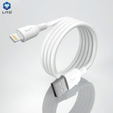 Lito - Cablu de date USB la Type-C, PVC, 1m - Negru